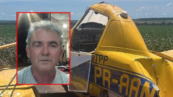 Piloto morre em queda de avião agrícola no interior de MT.