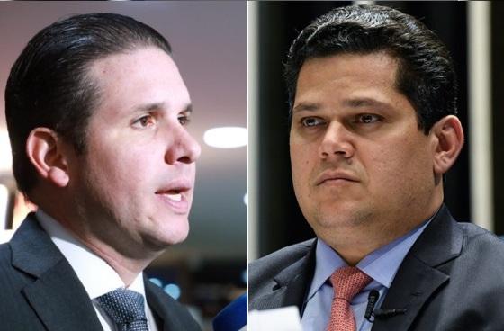 Deputado federal, Hugo Motta  (esquerda) senador Davi Alcolumbre