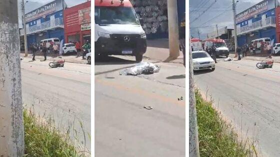 Motociclista morre ao perder controle e colidir em carro em Cuiabá