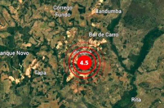 Tremor de terra de magnitude 4.5 assusta moradores em Poconé