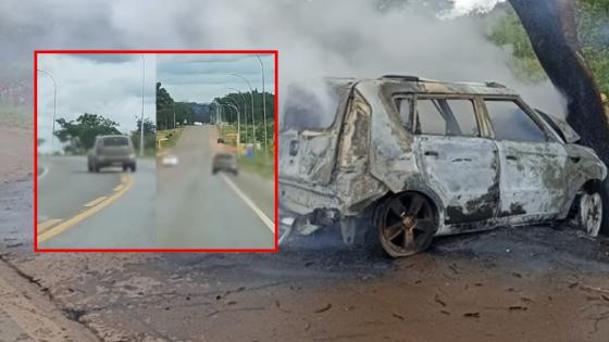 Vídeo mostra carro em zigue-zague antes de acidente que matou duas pessoas.