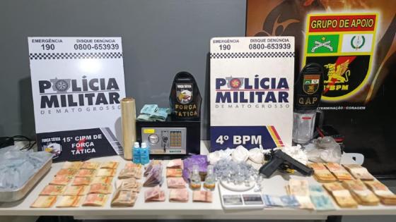 Quadrilha é presa e três pontos de venda de drogas são fechados em Cuiabá e VG.