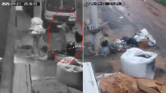 Morador flagra coleta de lixo incompleta em bairro de VG.