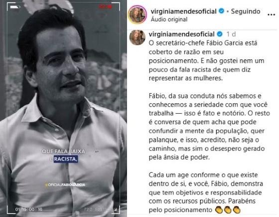 Primeira-dama toma partido e engrossa briga entre Janaina e secretário