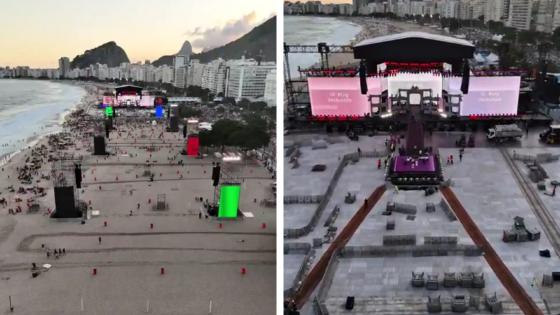 Copacabana se prepara para receber Lady Gaga 