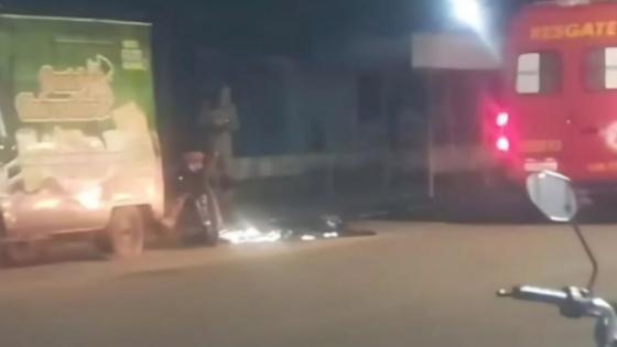 Homem é morto a tiros em frente a carrinho de pastel.