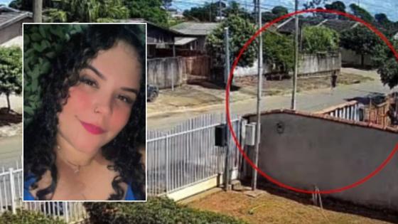 Veja momento em que jovem foge após matar namorada na frente dos filhos.