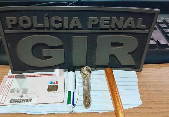 Advogado é flagrado com droga escondida em caneta na PCE