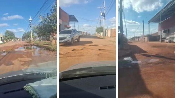 Moradores do Paiaguás pedem solução imediata para os buracos do bairro