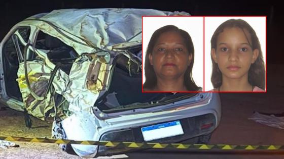 Mãe e filha morrem após veículo capotar na BR-163.