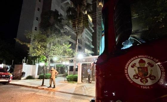Incêndio atinge apartamento de luxo em Cuiabá