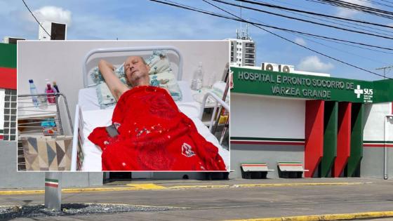 Conhecido no Cristo Rei, idoso com câncer aguarda transferência no PS/VG há mais de 10 dias.