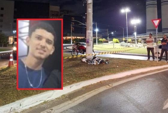 Vídeo mostra jovem em alta velocidade antes de bater em poste e morrer em VG