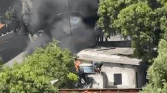 Incêndio em transformador atinge casa em Cuiabá.