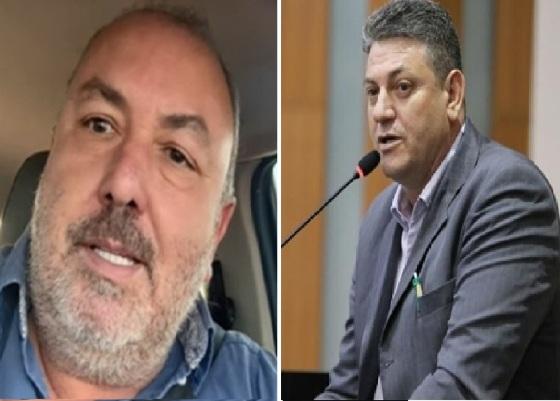 Ex-prefeito de Pontes e Lacerda (à esquerda) e o deputado Valmir Moretto