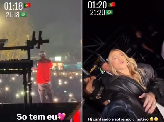 Zé Felipe se emociona em show após separação de Virginia Fonseca