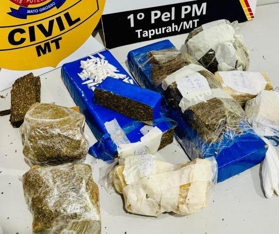 Homem é preso por tráfico com quase 5 kg de drogas