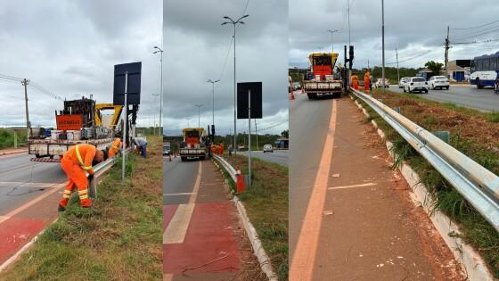 Grades são colocadas em rodovia de VG após acidente com alunas