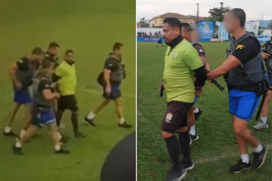 Árbitro é preso durante final de campeonato de futebol amador