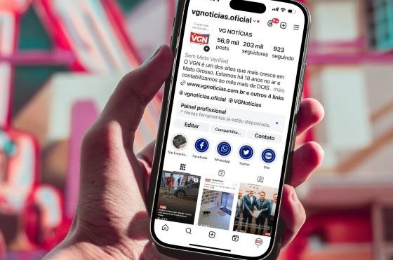 VGNOTICIAS bate 32 milhões de visualizações orgânicas no Instagram em maio