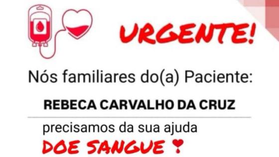 Família pede doação de sangue para paciente em estado grave internada em Cuiabá