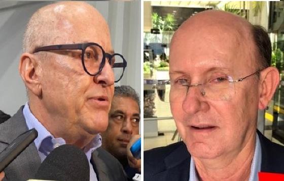 Vice-governador Otaviano Pivetta (à direita) e deputado Carlos Avallone