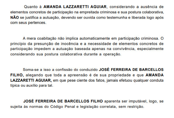 Amanda; Relatório;