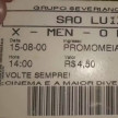 Internauta resgata antigos ingressos de cinema e preço impressiona