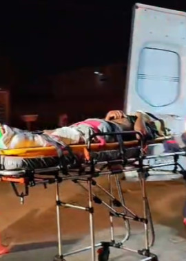 Motociclista fica ferido após colisão no Pedra 90