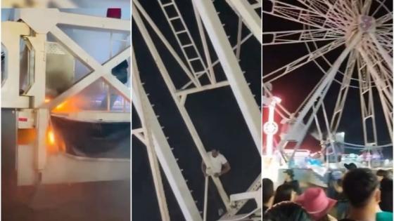 Incêndio na roda-gigante e fogo no palco marcam noite da Expoagro.