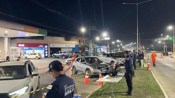 Três motoristas são presos durante operação Lei Seca em VG.