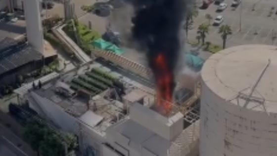Incêndio de grandes proporções atinge Pantanal Shopping.