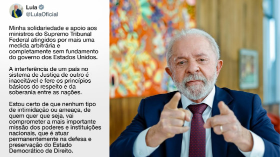 Após revogação de vistos, Lula condena ação dos EUA: “completamente sem fundamento”.