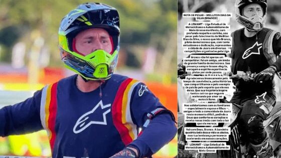 Piloto de motocross morre após uma semana internado.