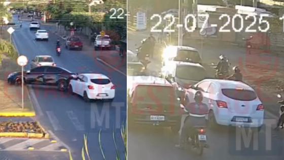 Após não aceitar término, homem persegue e bate no carro da ex.