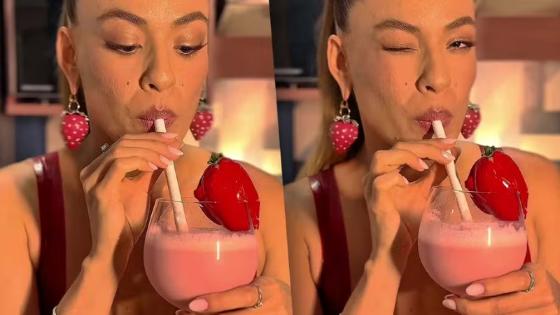 Milk-shake de morango do amor 
