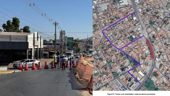 Tráfego será desviado por ruas do bairro Areão até a conclusão de medidas de segurança