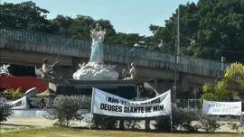 Imagem de santa é alvo de intolerância em praça de VG