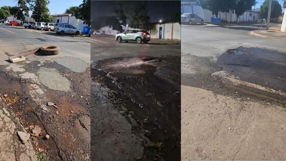 buracos Rua Presidente Eurico Gaspar Dutra