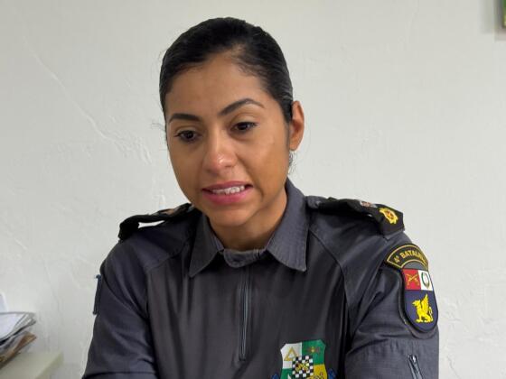 Major Raíssa Helena, responsável pela Patrulha Maria da Penha em Várzea Grande