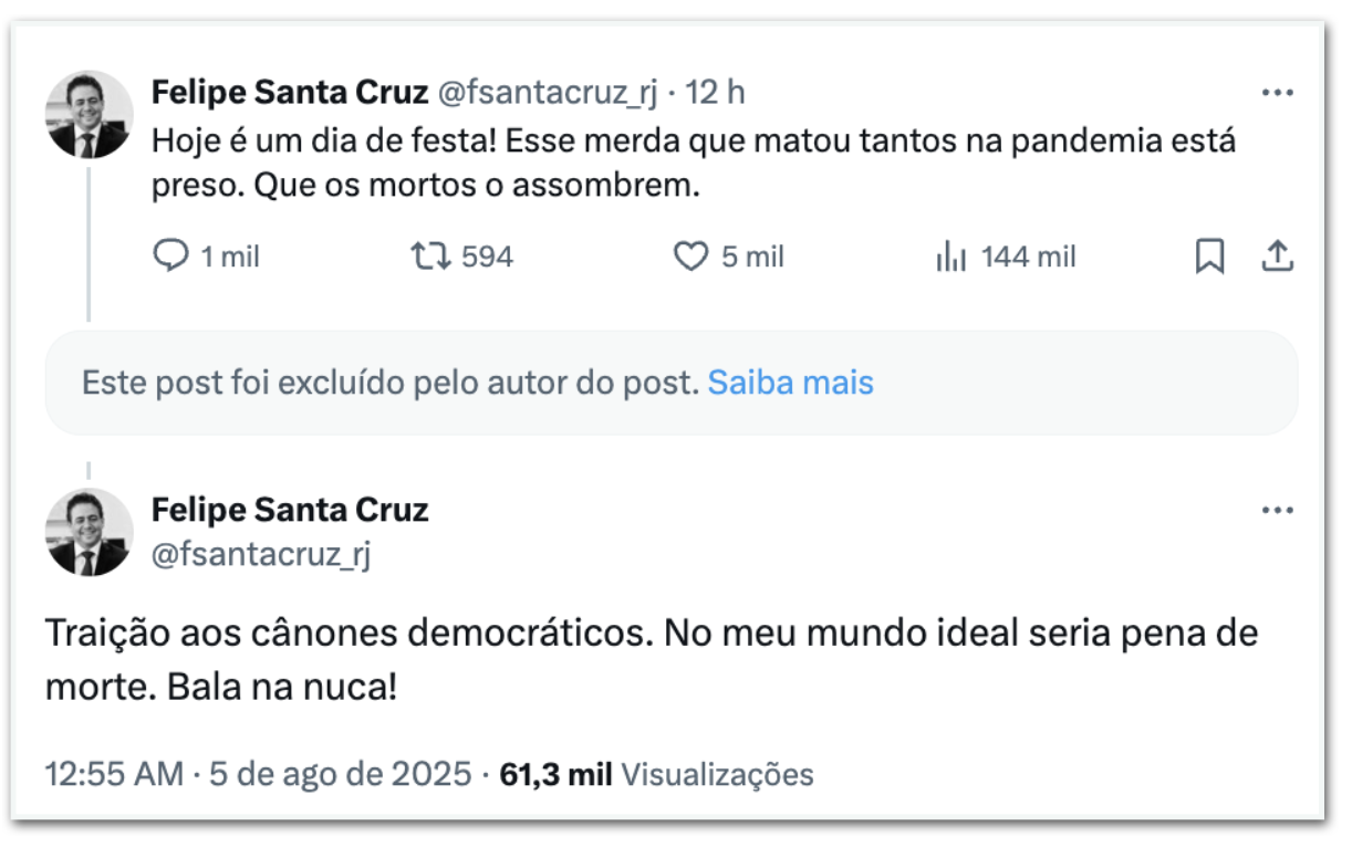 X Felipe santa Cruz
