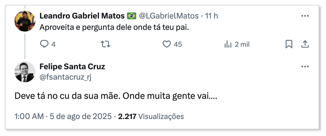 X Felipe santa Cruz