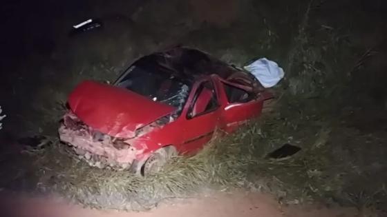 Homem e bebê morrem após capotamento na MT-430.