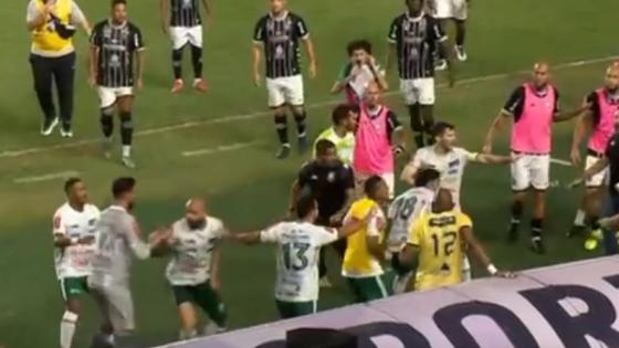 Briga generalizada marca eliminação do Luverdense na Série D.
